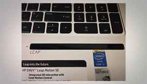 HP ENVY 17 Leap Motion notebook