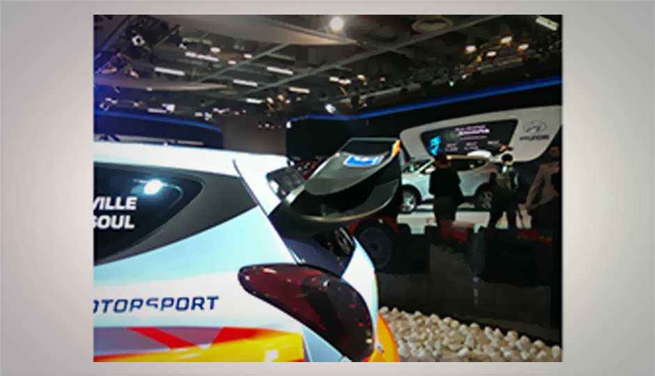 A look at Hyundai i20 WRC at Auto Expo 2014 A look at Hyundai i20 WRC at Auto Expo 2014