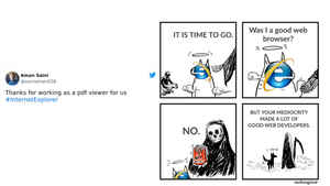 Internet Explorer के बंद होने पर आए ये 30 फनी रिएक्शन, आपको कौन सा पसंद?