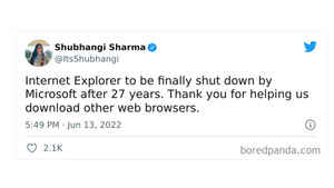 Internet Explorer के बंद होने पर आए ये 30 फनी रिएक्शन, आपको कौन सा पसंद?