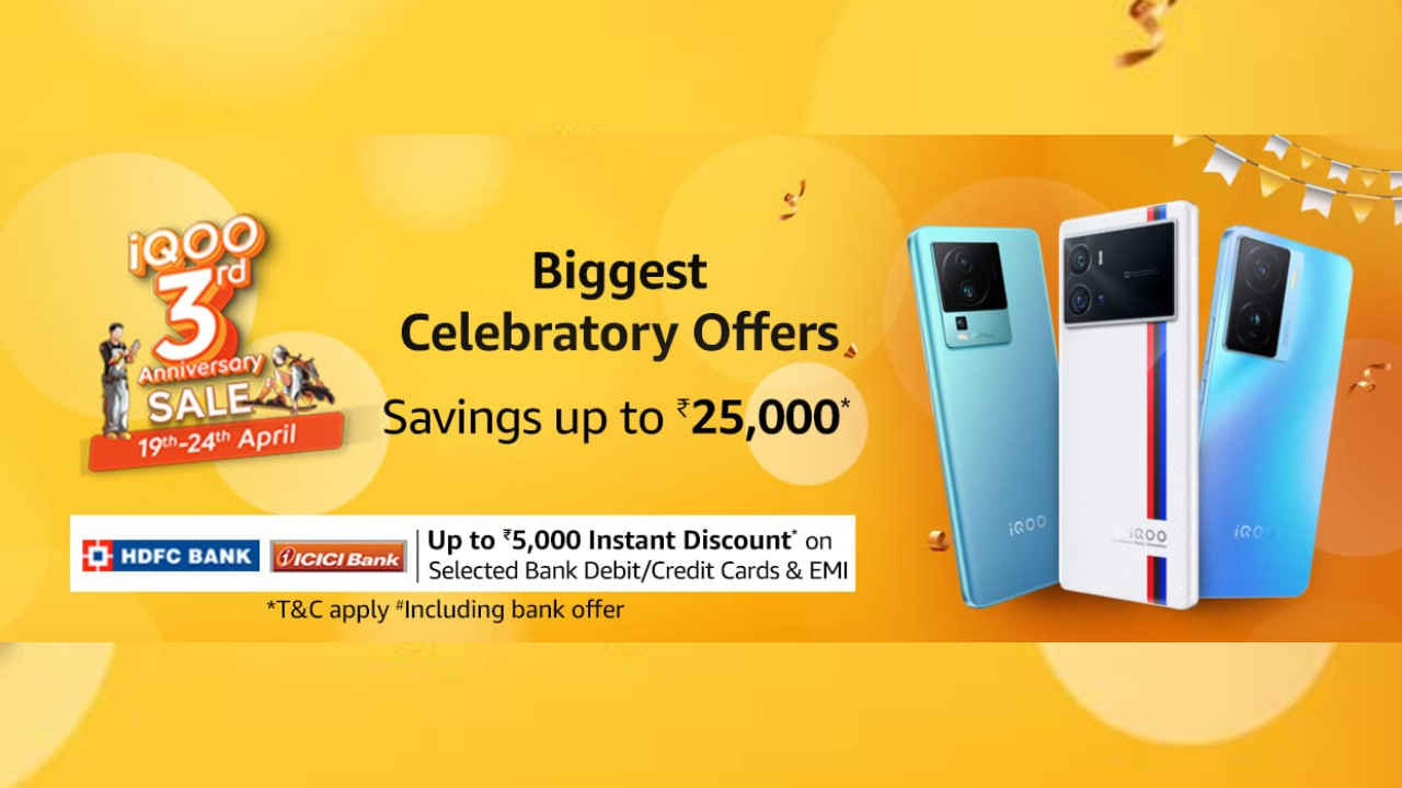3 iQOO smartphones are now available with heavy discounts during company’s third anniversary in India