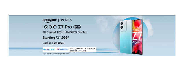 iQOO Z7 Pro sale on amazon india