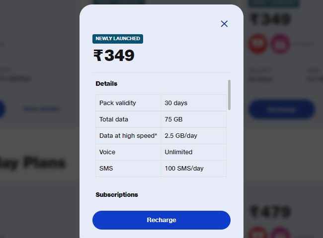 jio rs 349 and rs 899 plans