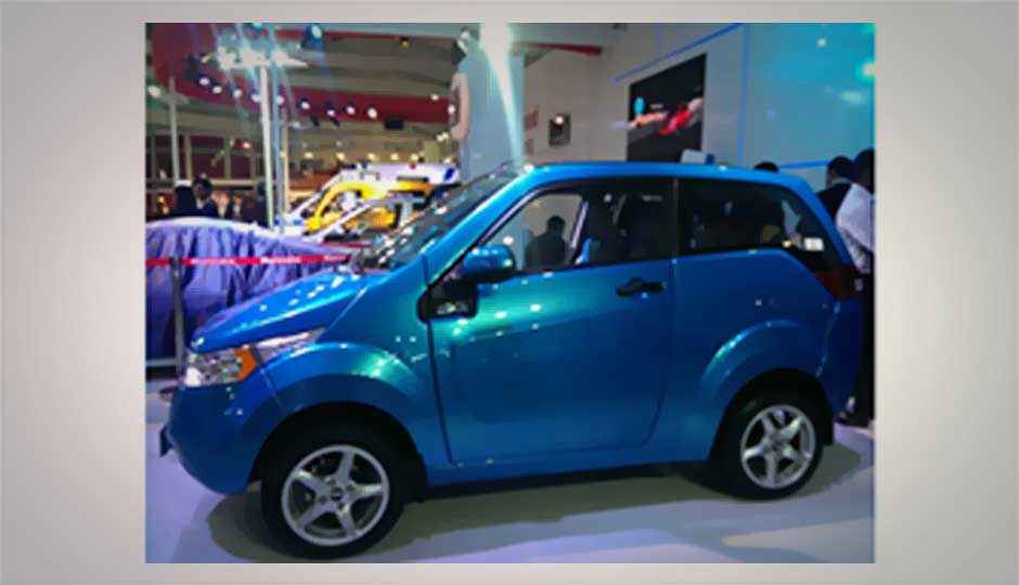 Mahindra E2O at Auto Expo 2014 Mahindra E2O at Auto Expo 2014