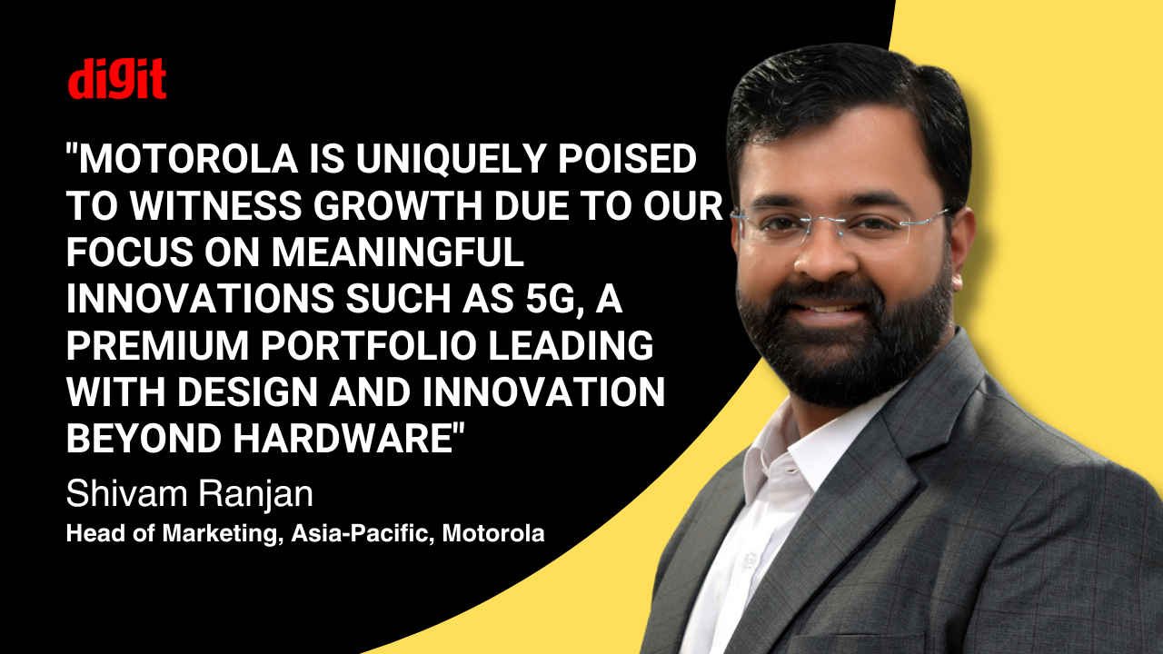 Shivam Ranjan on Motorola’s innovation DNA aiming for top 3 spot in Indian smartphone market
