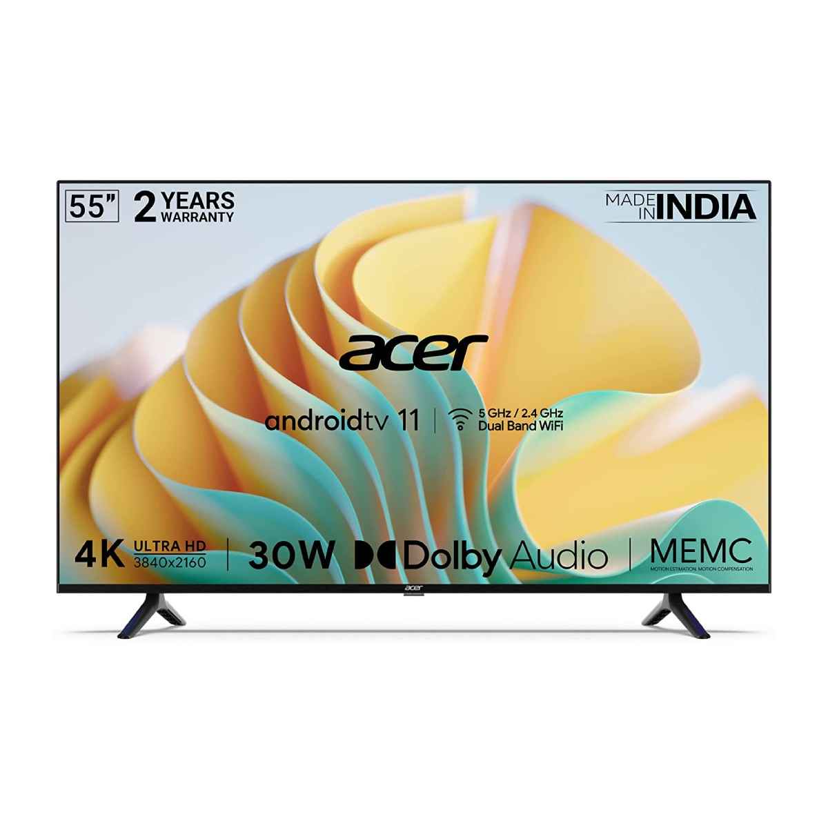 Acer I-series 55-Inch 4K UHD TV (AR55AR2851UDFL)