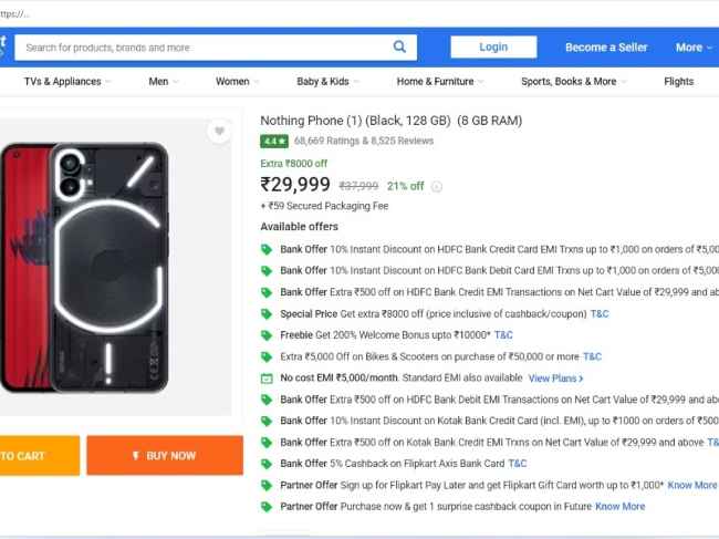 Nothing Phone 1 flipkart offer