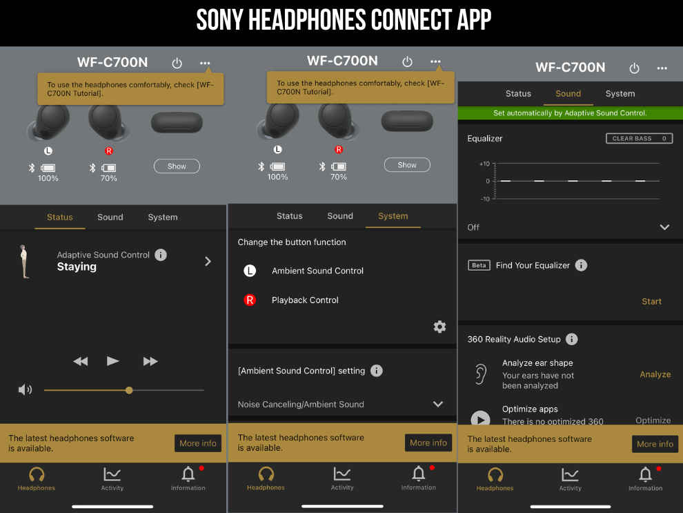 Sony Headphones Connect App