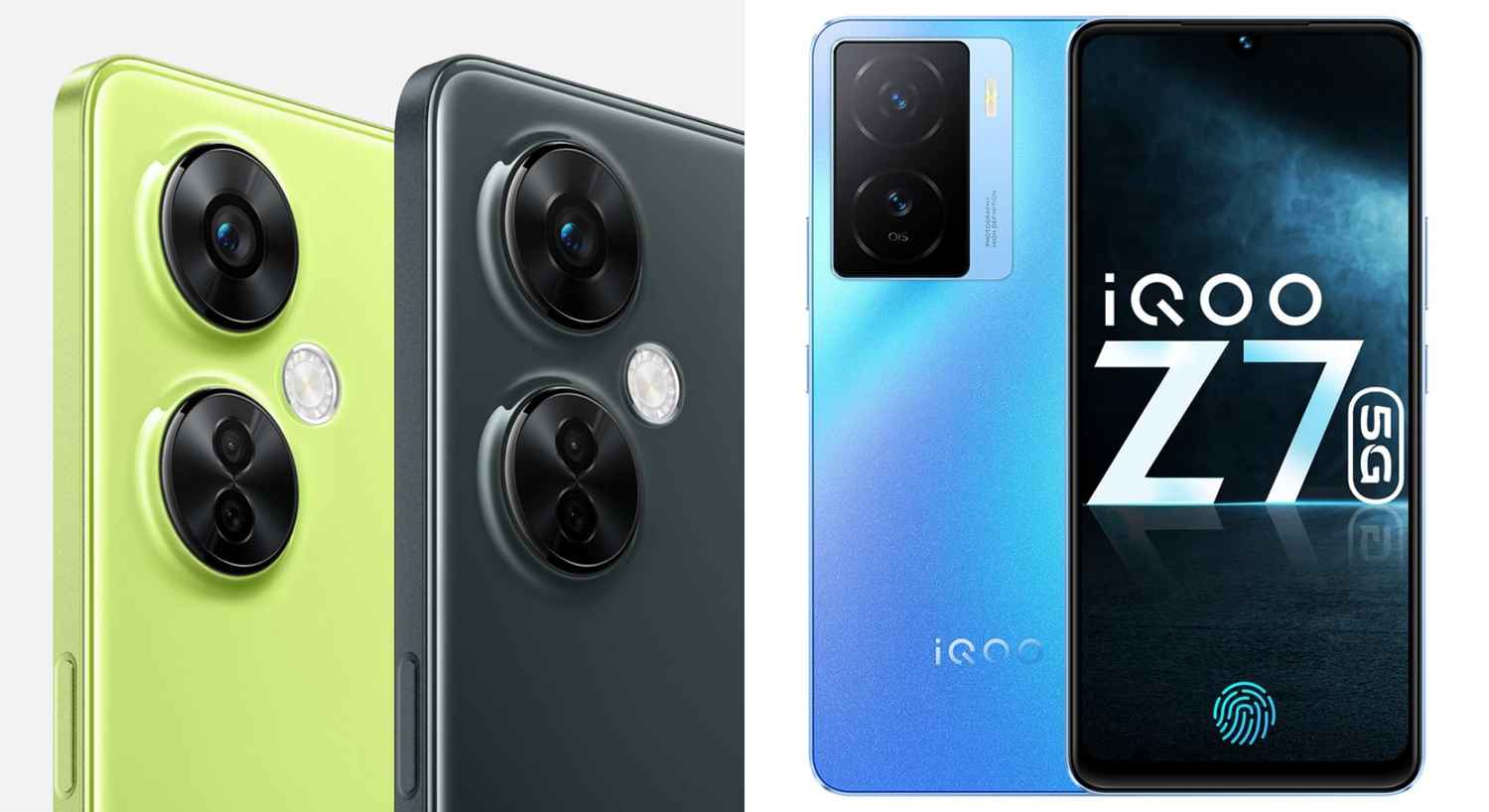 OnePlus Nord CE 3 Lite 5G vs iQOO Z7 5G: Which sub-20k mobile will you pick?