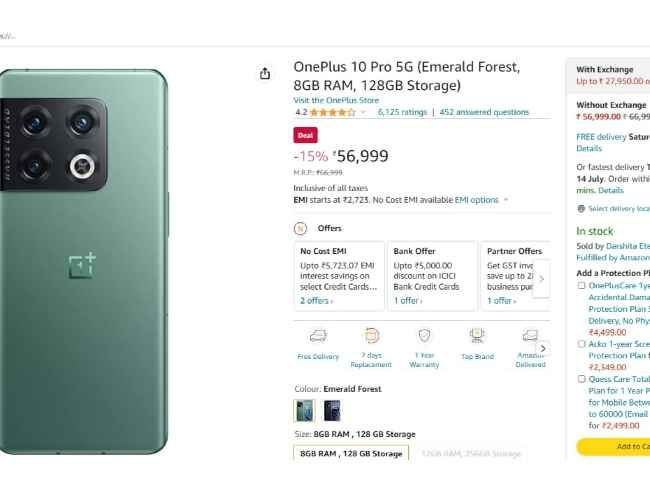 OnePlus 10 Pro 5G Amazon