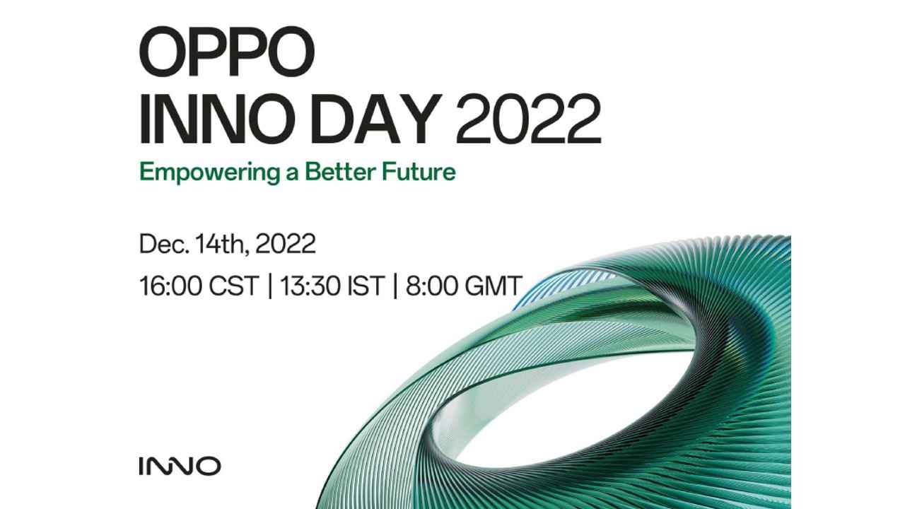 OPPO Inno Day 2022 to take place on 14th December; New phones to be launched on 15th December