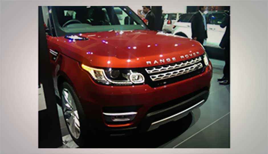 Tech in Range Rover Sport at Auto Expo 2014 Tech in Range Rover Sport at Auto Expo 2014