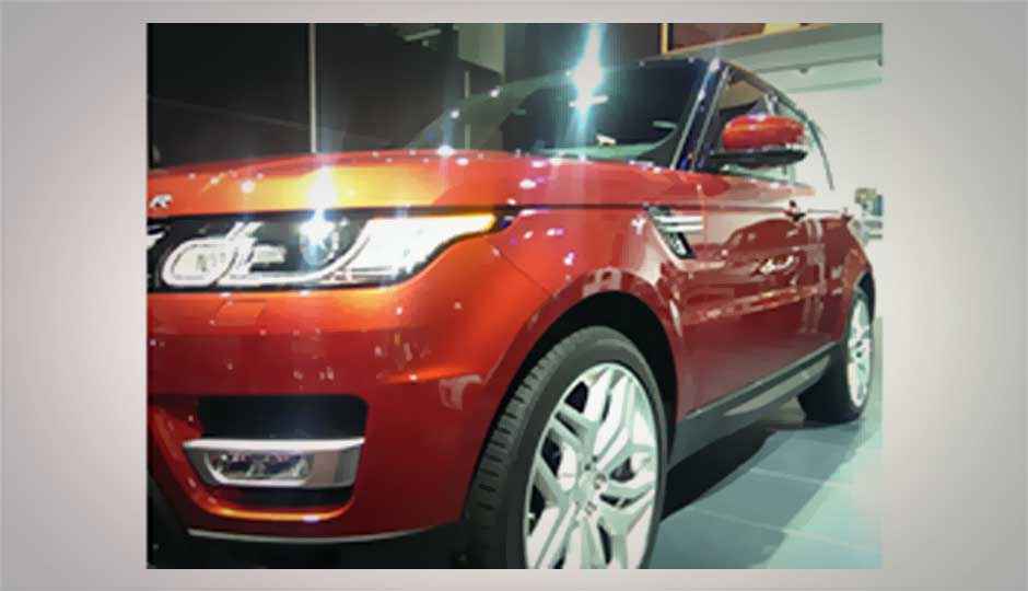 Tech in Range Rover Sport at Auto Expo 2014 Tech in Range Rover Sport at Auto Expo 2014