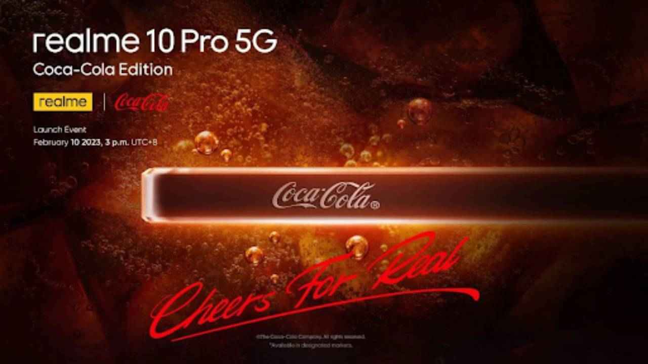 लाजवाब डिजाइन के साथ इस दिन लॉन्च हो रहा है Realme 10 Pro 5G Coca Cola Edition
