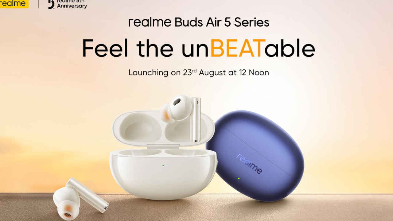 Realme Buds Air 5 series will offer 7 hours of music playback in 10 mins of charging