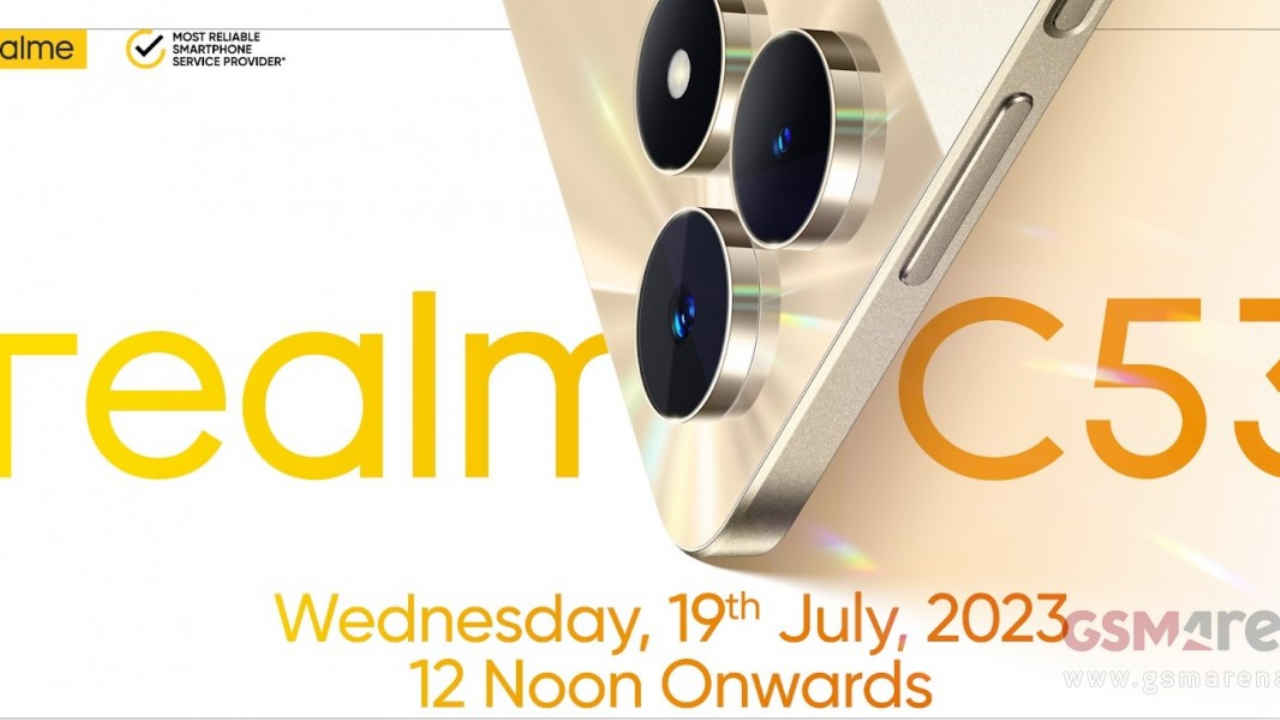 Realme C53 to launch on July 19: Budget phone with 108 MP camera