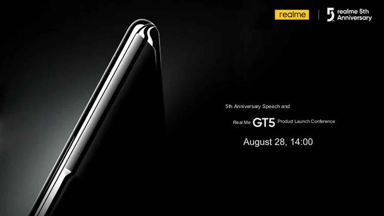Realme GT5 launch set for August 28: It will have 24GB RAM and 240W fast charging