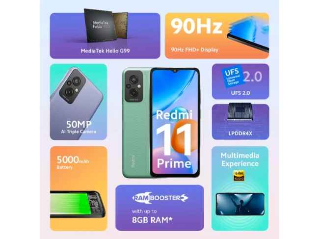 Destaques do Redmi 11 Prime 4G