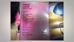 Tech in Renault Duster at Auto Expo 2014