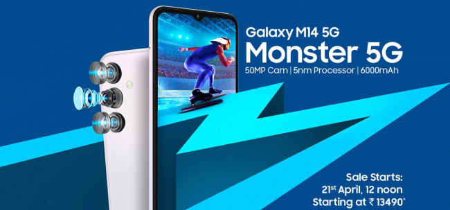 Galaxy M14 5G phone sale