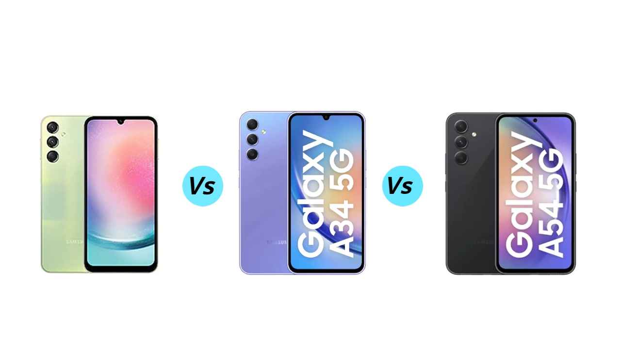 Samsung Galaxy A24 vs Galaxy A34 vs Galaxy A54: तीन धुरंधर 5G फोंस के बीच घमासान युद्ध, कौन जीत रहा बैटल?