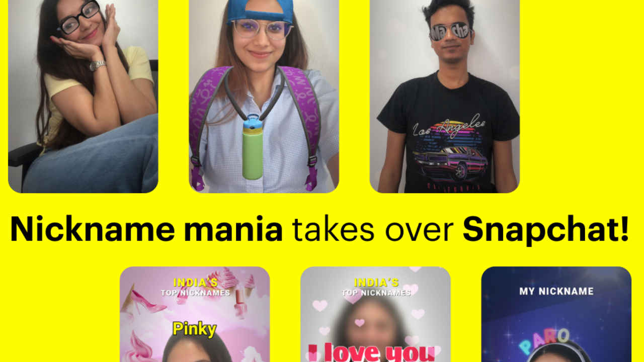 Snapchat reveals India’s top nicknames and unveils two unique augmented reality lenses