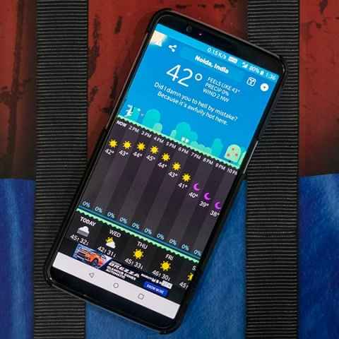 carrot weather android customize