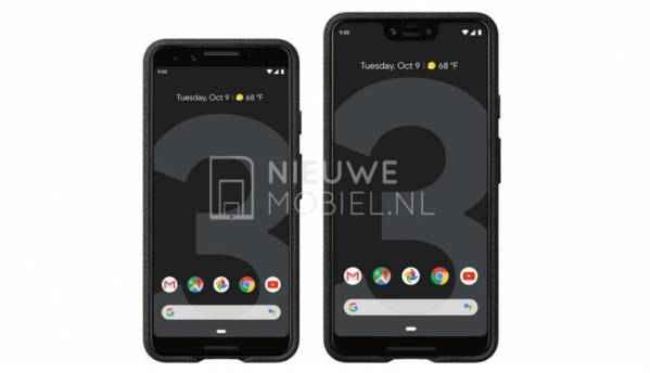 Google Pixel 3, Pixel 3XL leaked in alleged press images