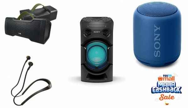 Paytm Maha Cashback Sale: Deals on headphones and bluetooth speakers from Sony, JBL, Jabra and more