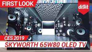 CES 2019: SKYWORTH 65W80 OLED TV First Look | Digit.in