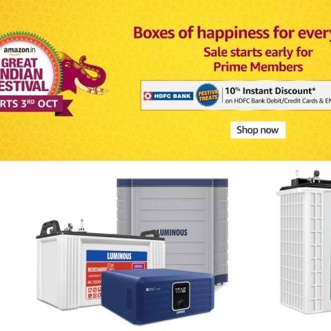 Amazon Great Indian Festival 2021- Best deals on Inverters - Vimarsana News