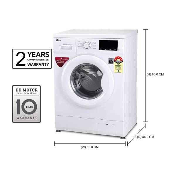 LG front load fully automatic washing machine (FHM1006ADW) Build and Design
