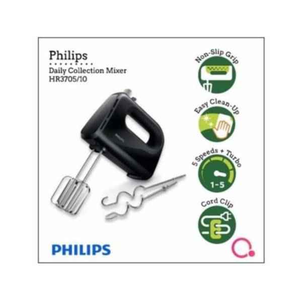 PHILIPS Daily Collection HR3705/10 Hand Mixer 300 W Hand Blender Build and Design