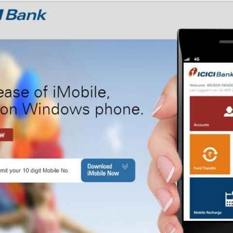 Icici Bank Announces Imobile App For Windows Phones - 