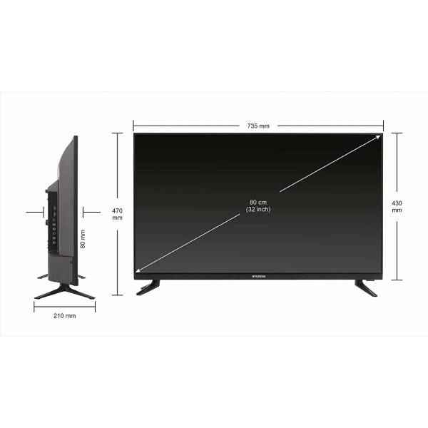 Hyundai 32 inches HD Ready LED TV (SMTHY32ECY1W) Build and Design