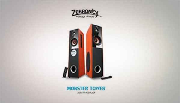 Zebronics Sound Monster ZEB-T7400RUCF Tower speaker system launched for Rs. 6600