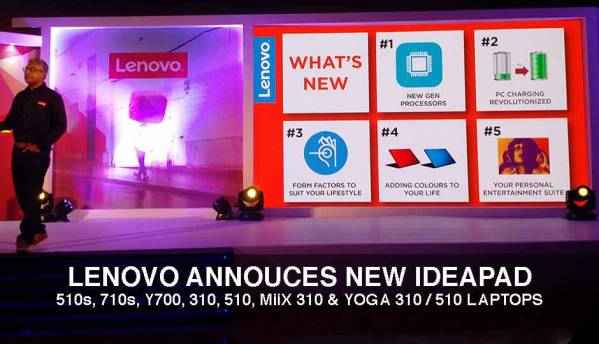 Lenovo announces news products under the Ideapad, Yoga and Miix lineups