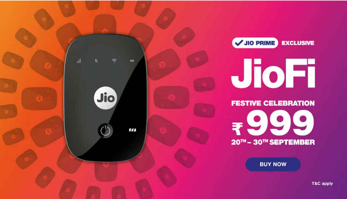 Reliance JioFi Now Available At Discounted Price Of Rs 999 As Part Of ...