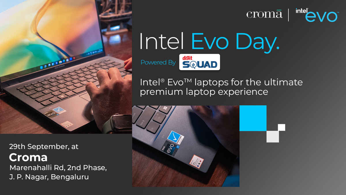 Join us to experience the most premium laptops at the Intel EVO Day at