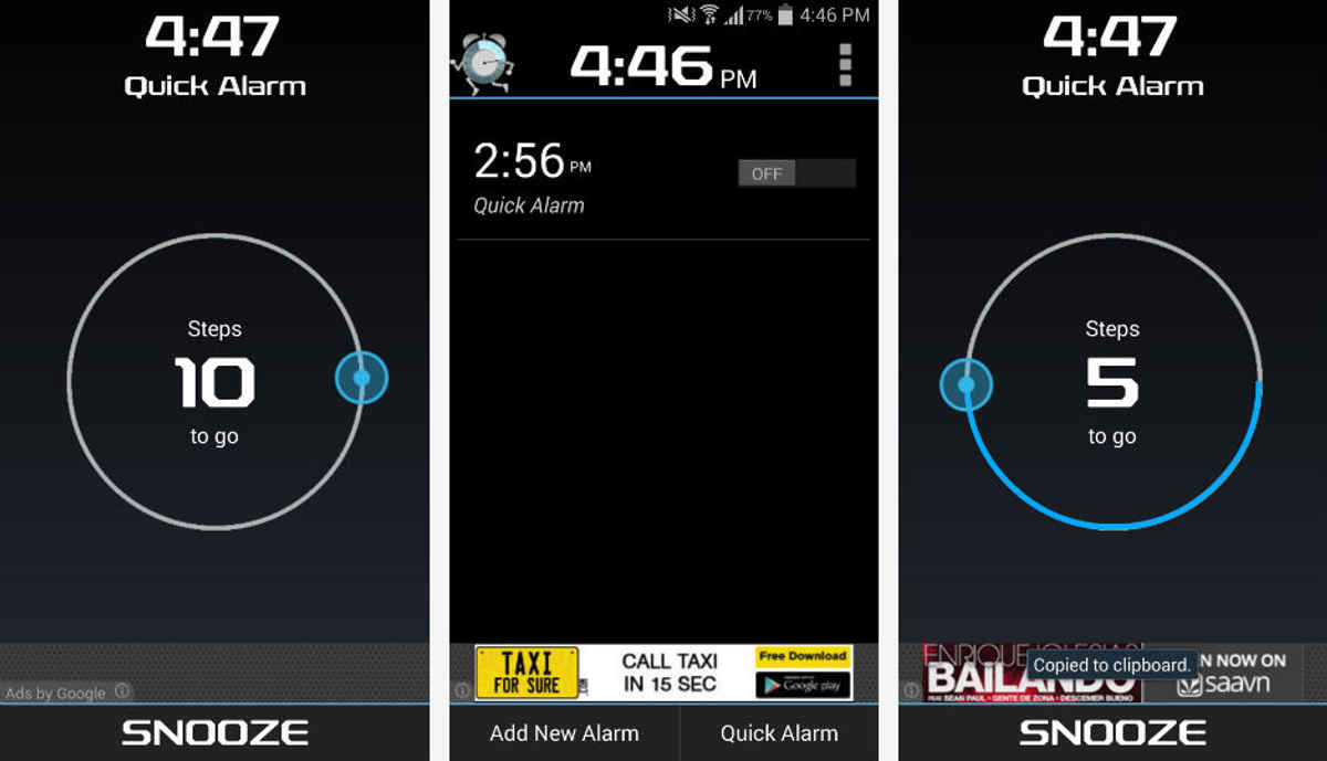 In Focus Walk Me Up! Alarm app for Android Digit