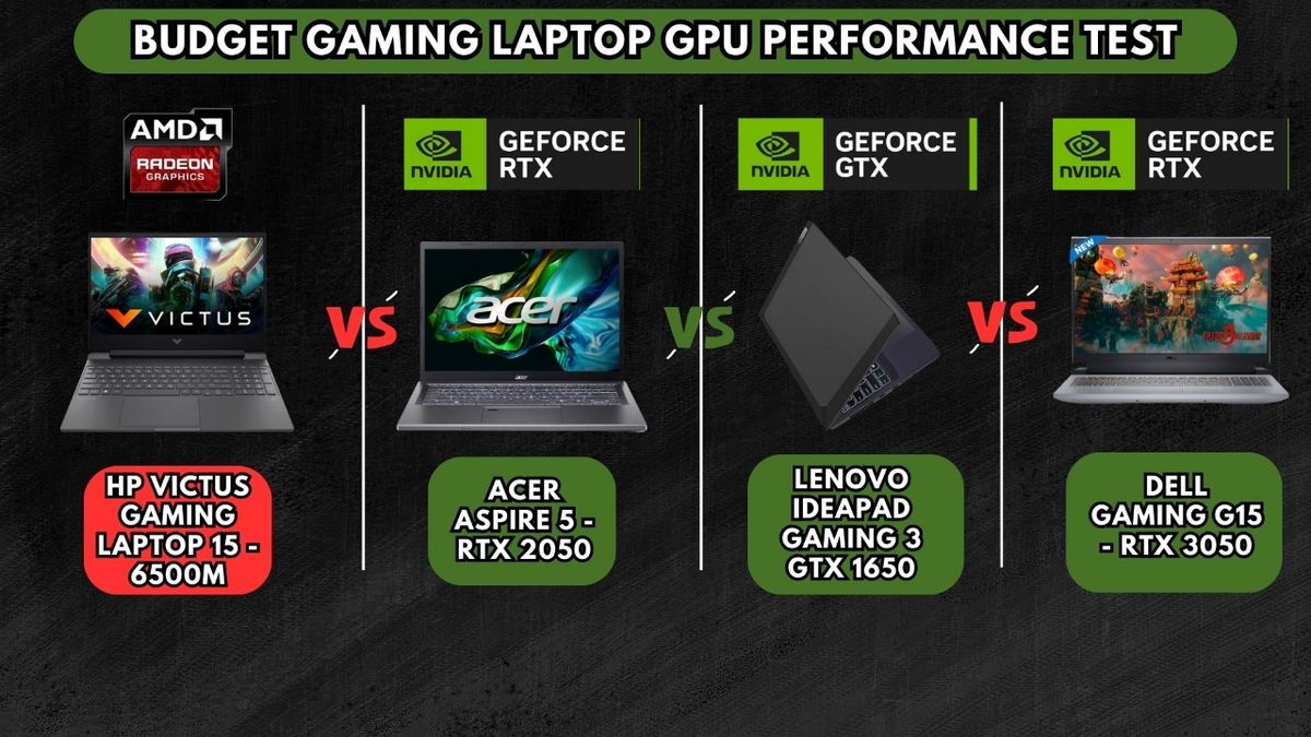 Budget Gaming Laptop Performance Comparison: GeForce RTX 3050, RTX 2050, GTX 1650, and Radeon RX 6500M - Vimarsana News