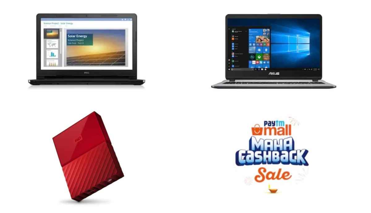 Paytm Mall Maha Cashback Sale Deals on laptops and storage devices Digit