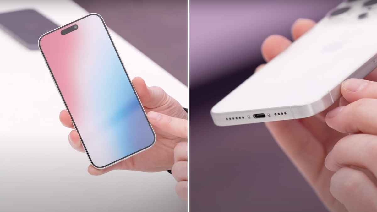 iPhone 15 Ultra mockup unboxed revealing USB-C port and other new details  | Digit