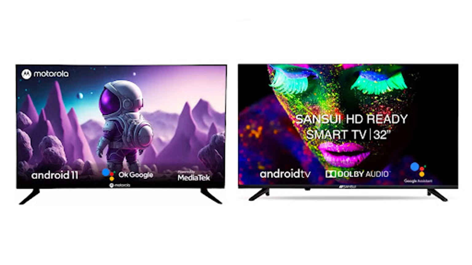 Motorola Envision vs Sansui Best 32inch HDready TV under ₹10,000