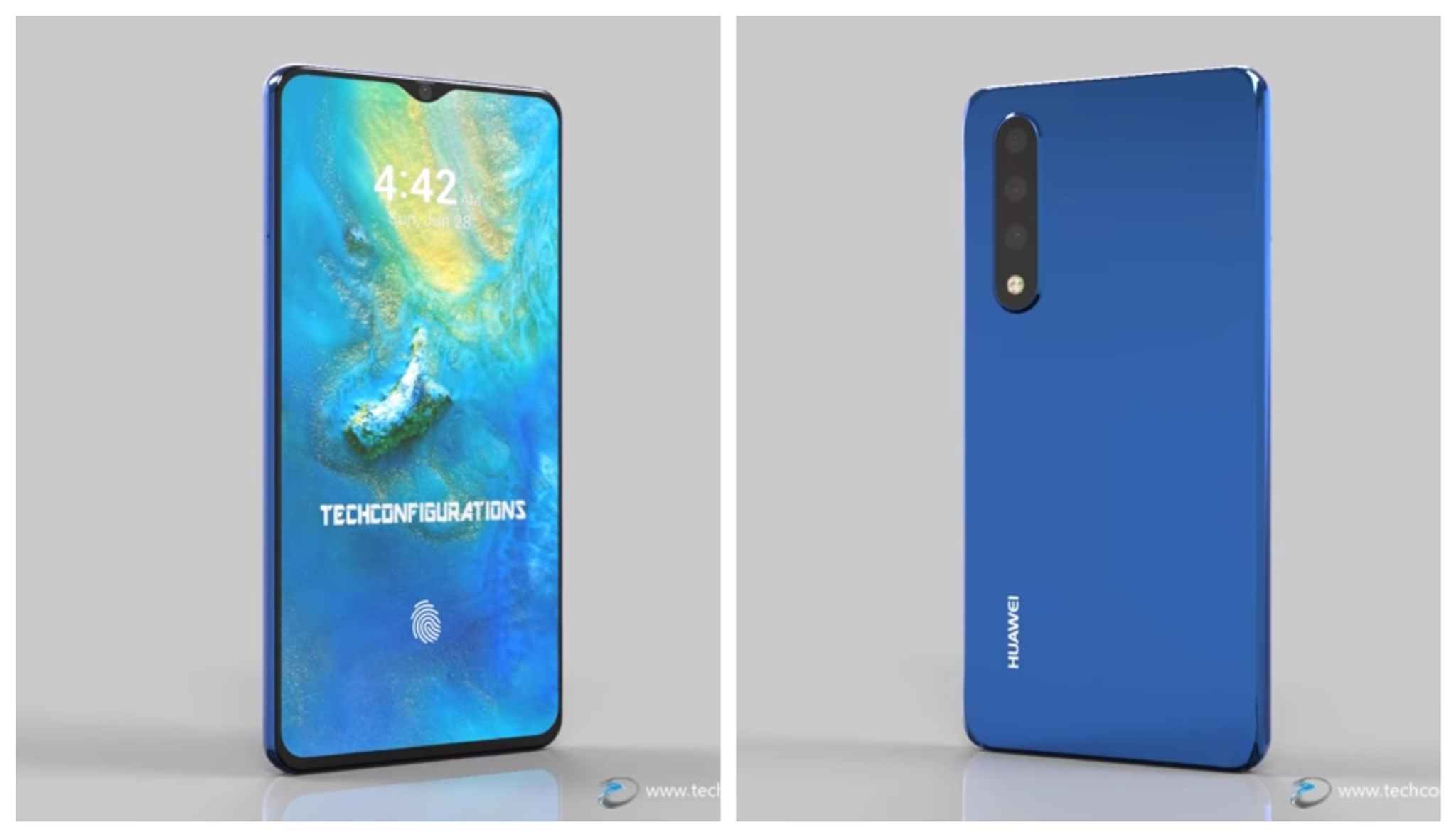 Huawei P30 Pro Render Video Suggests 40mp Triple Rear Camera In Display Fingerprint Sensor Digit 4497