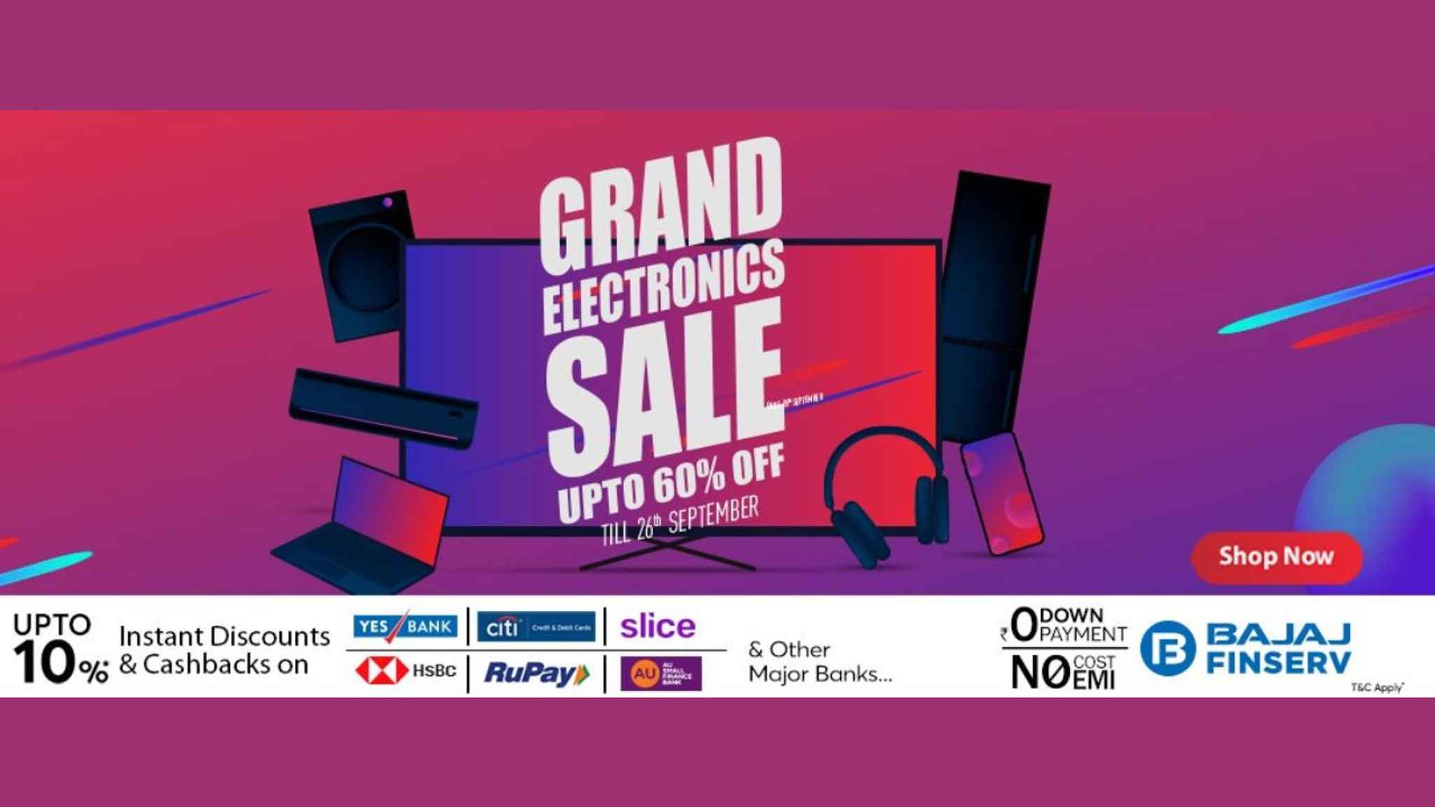 Vijay Sales has announced Grand Electronics sale at its online and 