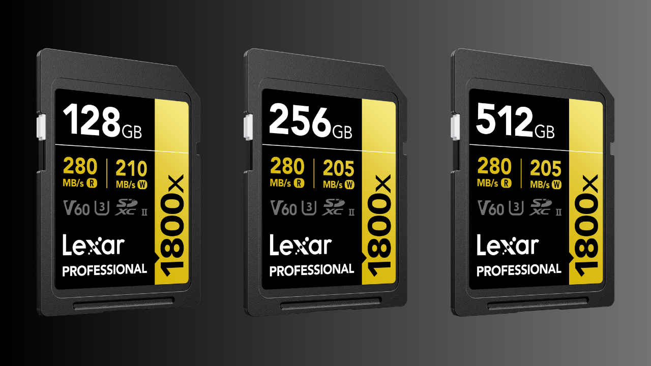 Lexar launches new Professional 1800x SDHC/SDXC UHS-II Card GOLD series in India