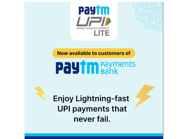 UPI Lite Paytm Payments bank
