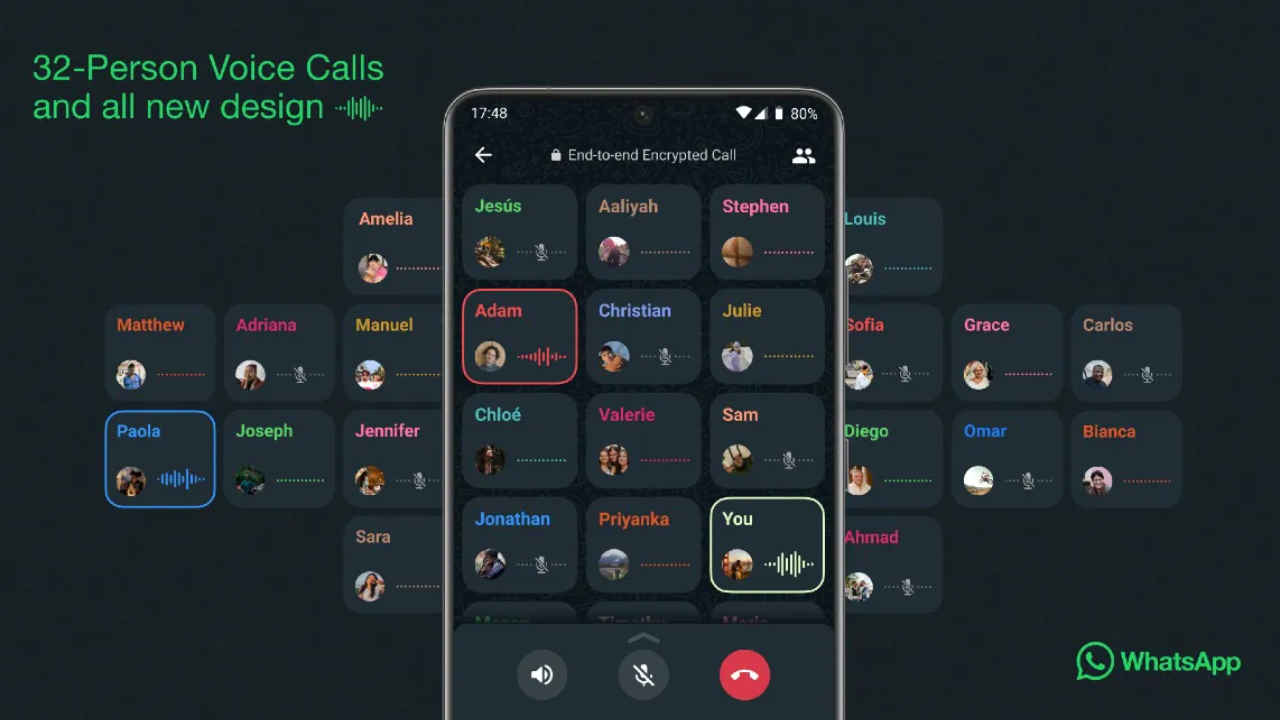 WhatsApp launches a new Discord-like voice chat feature for large groups