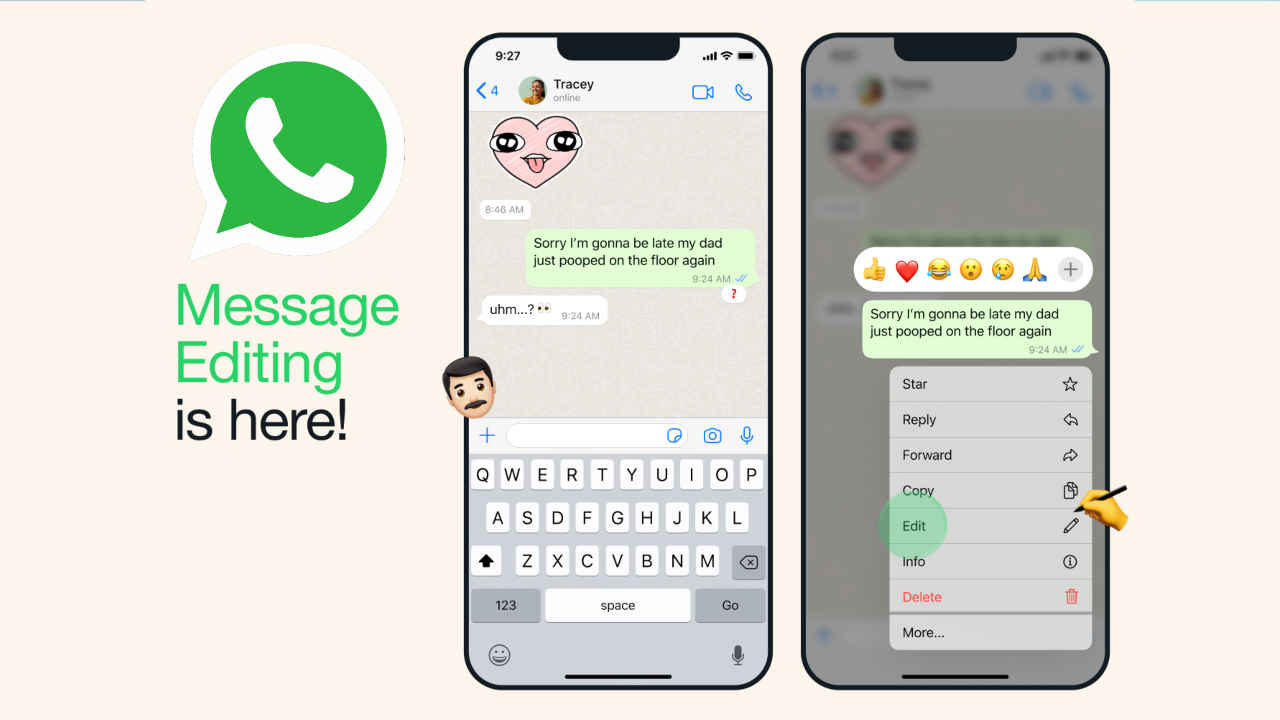 अखेर ! WhatsApp ने रिलीज केला Edit Massage फिचर, चुका सुधारण्यासाठी किती वेळ मिळेल?